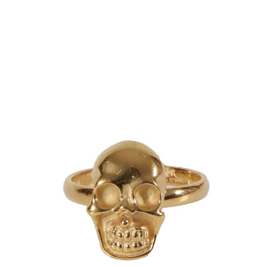 Anillo calavera traviesa dorada